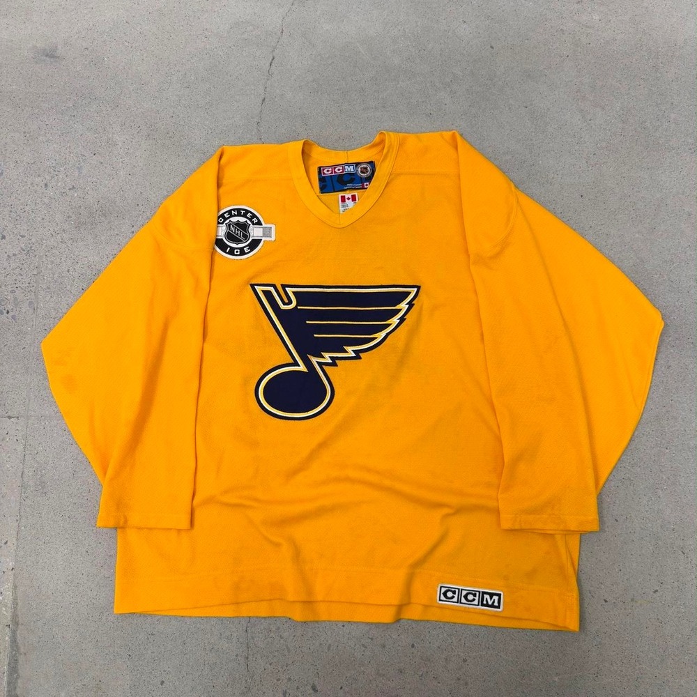 Vintage 90s St Louis Blues Center Ice Exclusive Jersey (Size XXL)